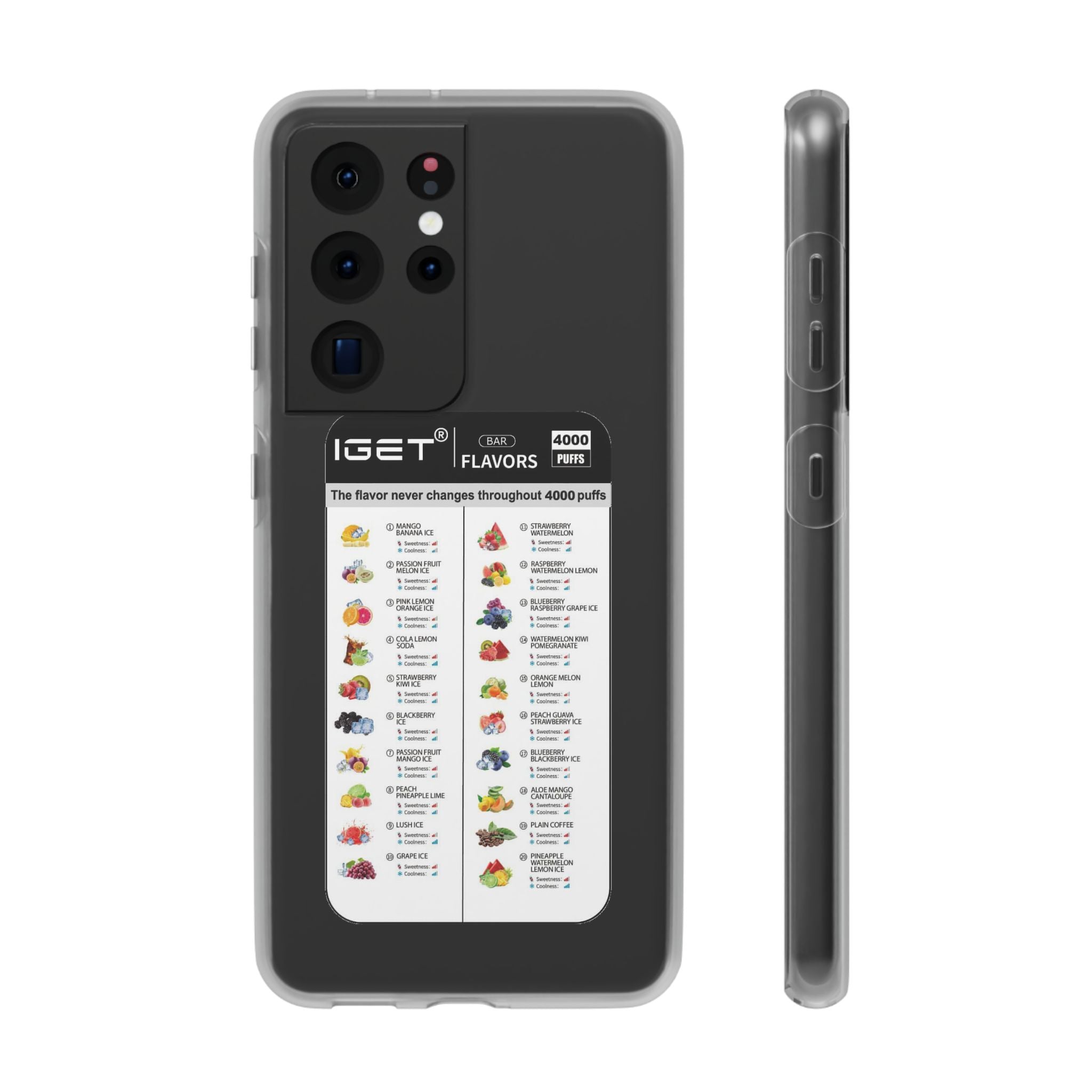 Vape Menu - Flexi Case