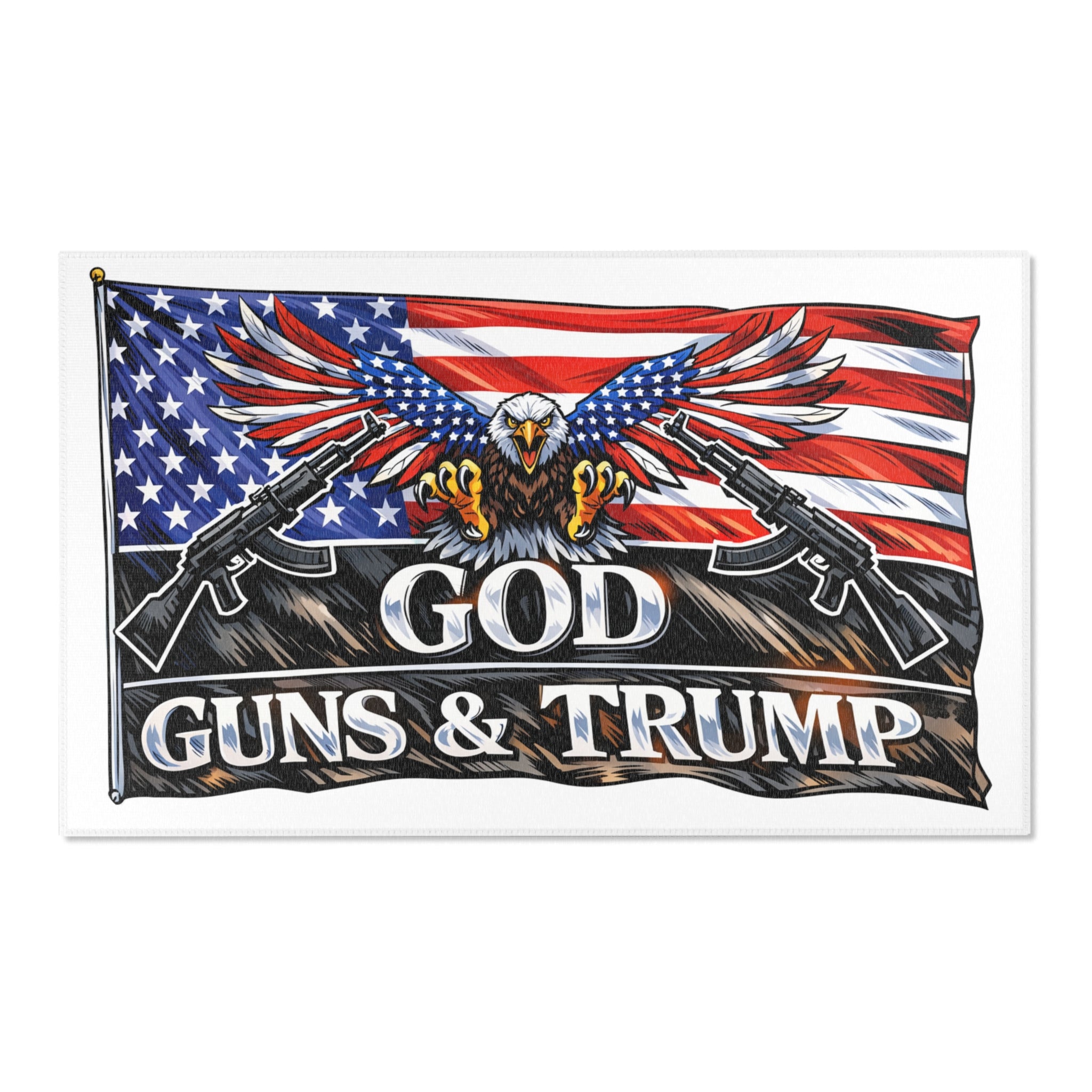 God, Guns & Trump Rug