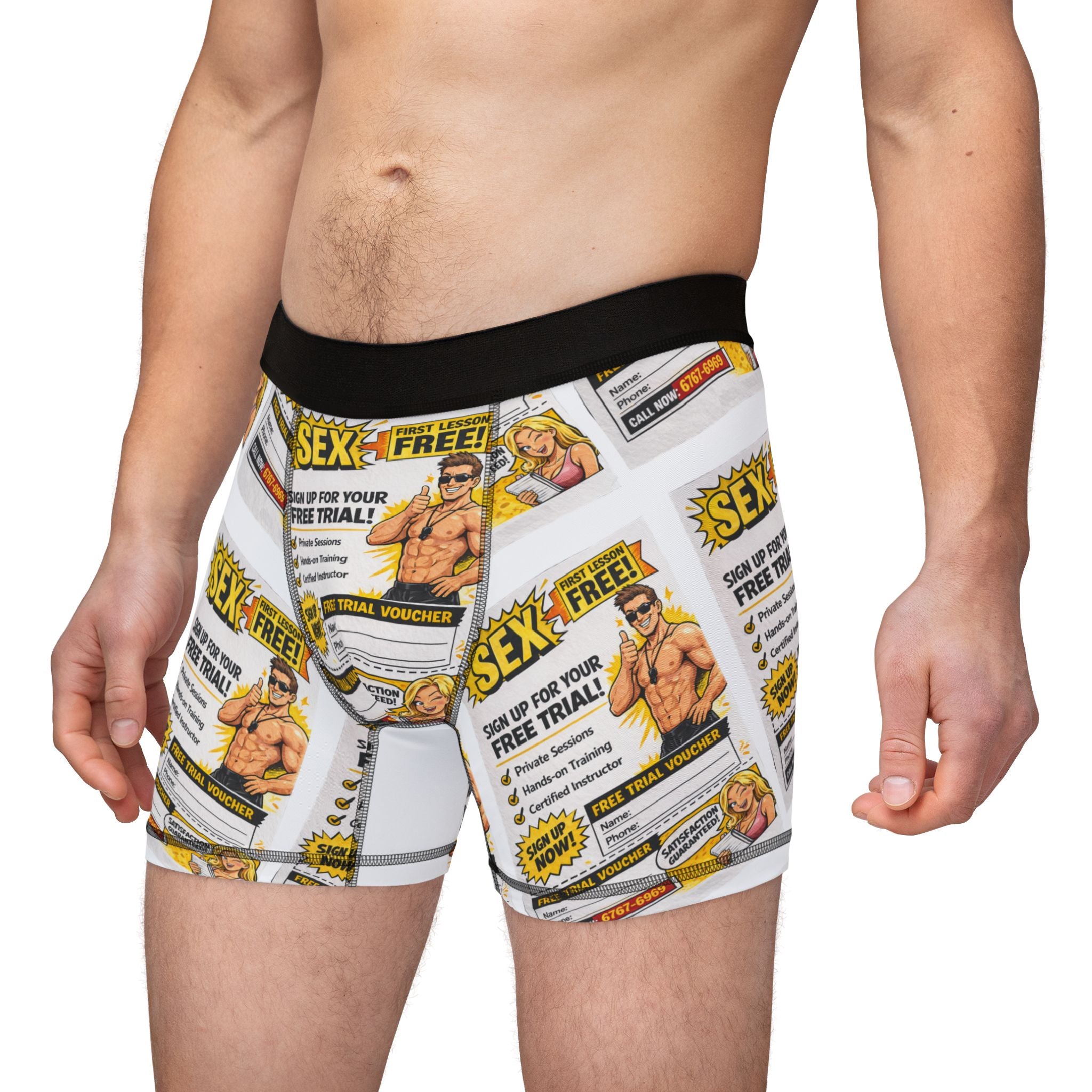 Retro Pin-Up 'Free Trial' Ad Underwear