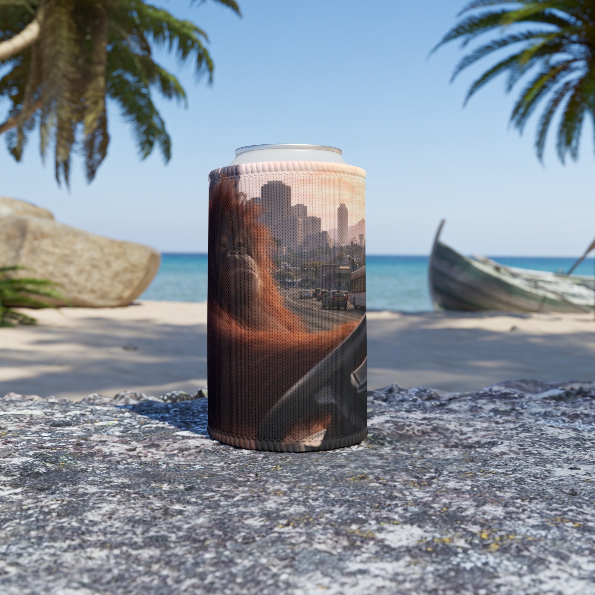 Monkey in Santos - Stubby Cooler