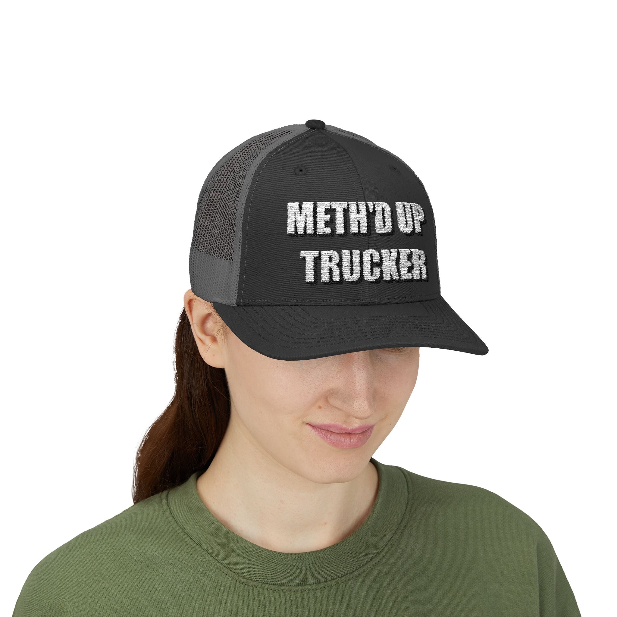 Meth'd Up Trucker Cap - Funny Trucker Hat for Truckers & Drivers