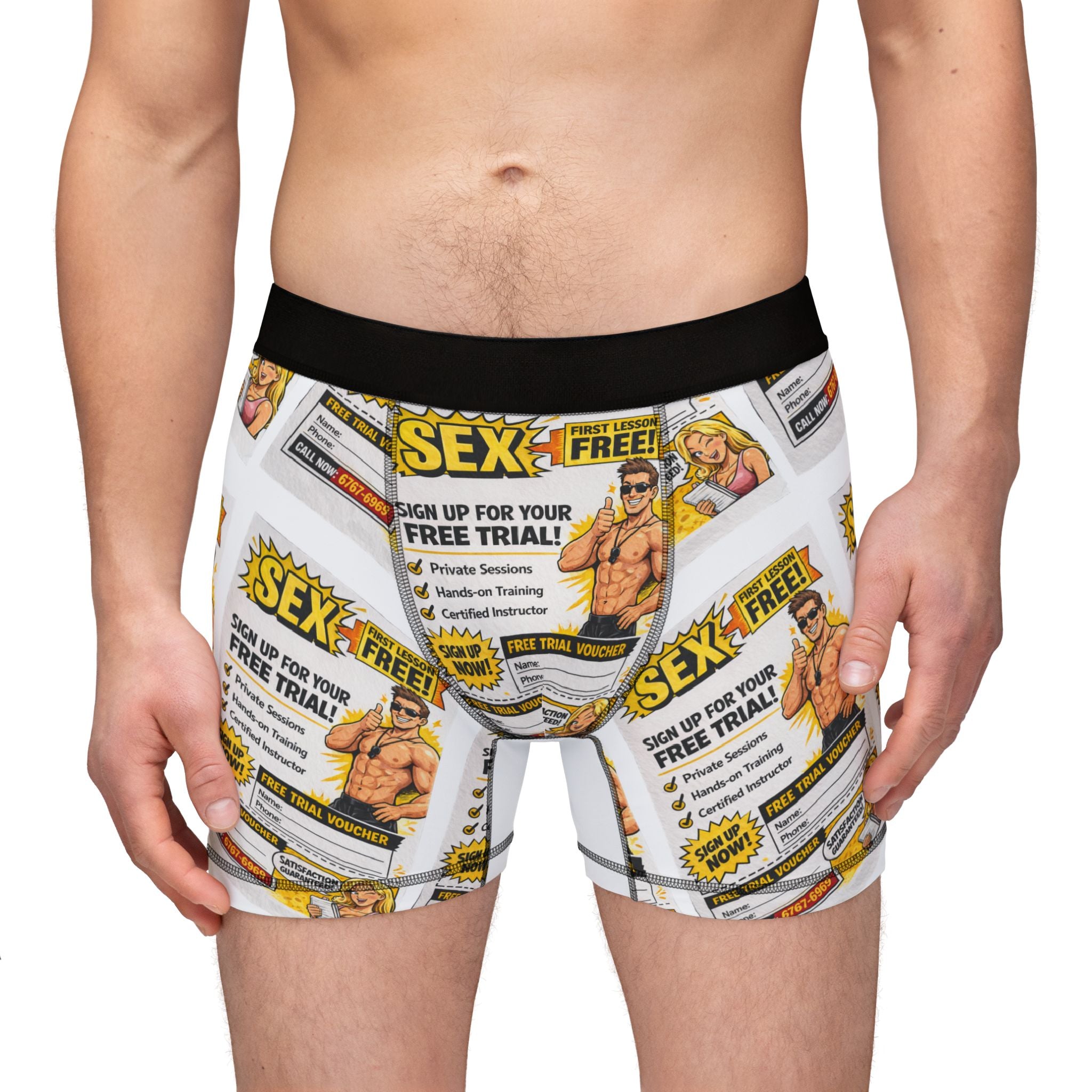 Retro Pin-Up 'Free Trial' Ad Underwear