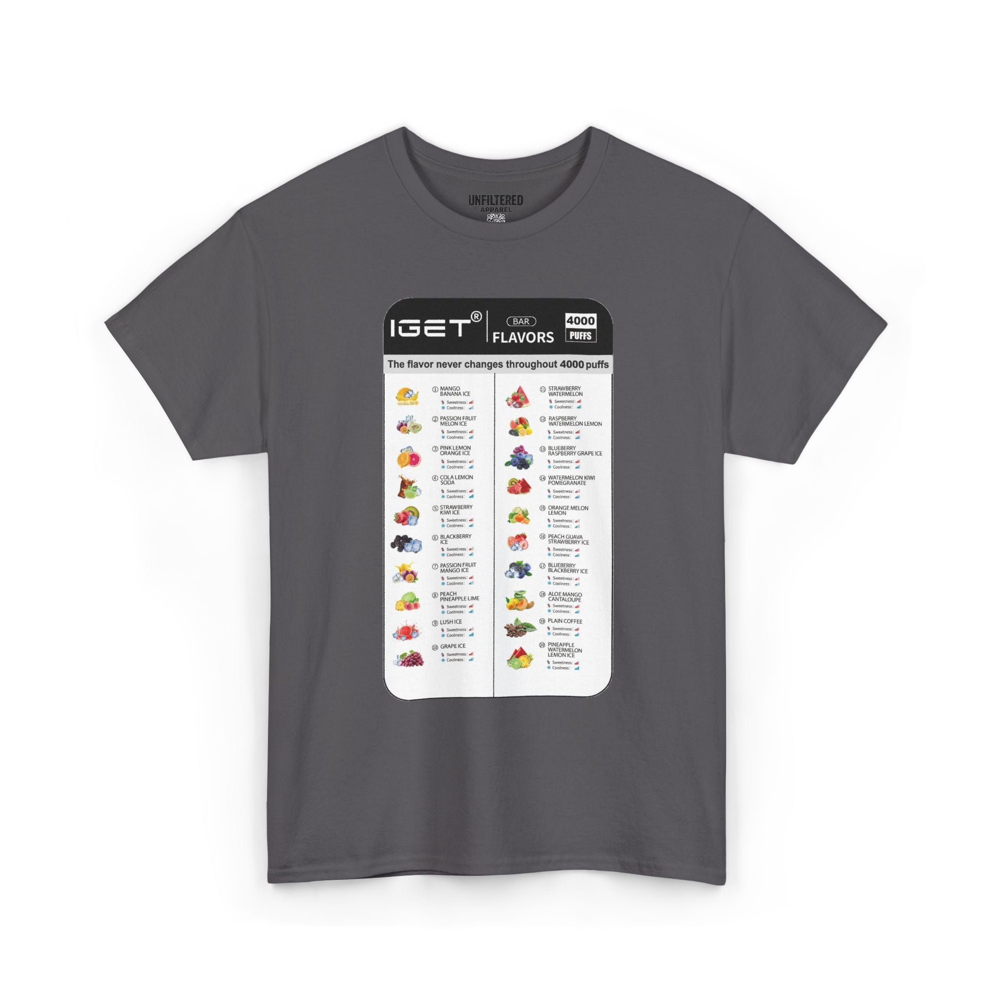 Vape Menu - T-Shirt
