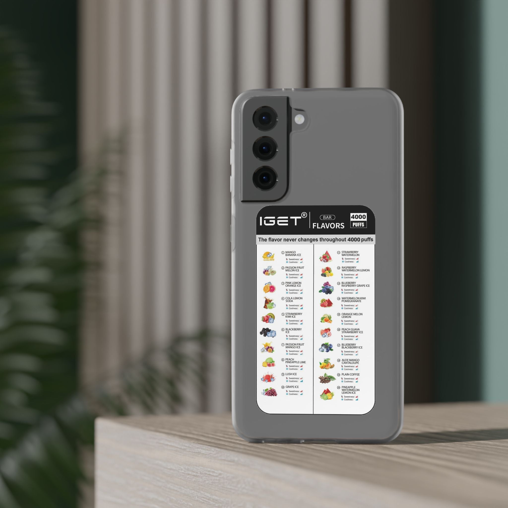 Vape Menu - Flexi Case