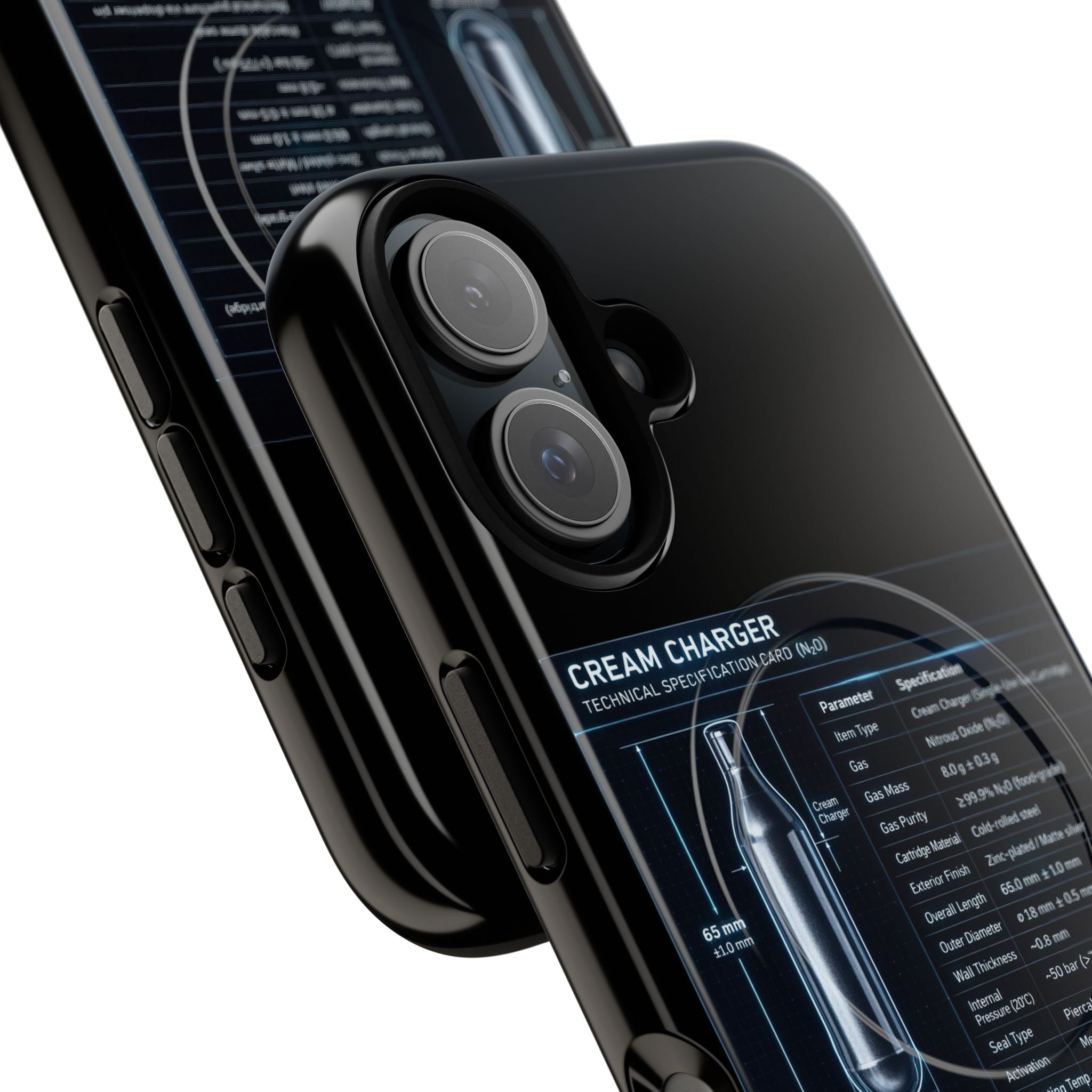 Cream Charger Blueprint - Tough Magnetic Case