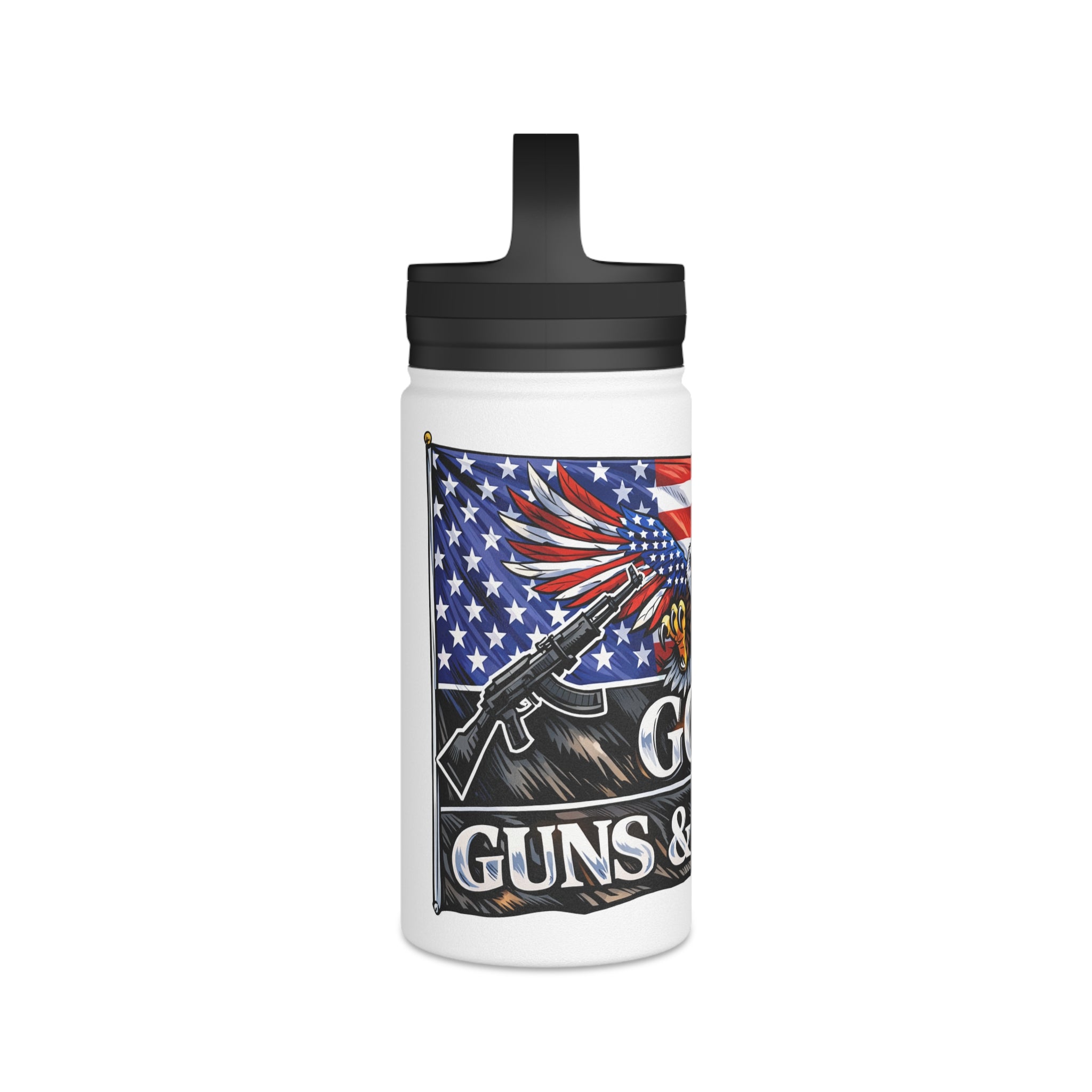 God, Guns & Glory Stainless Steel Bottle