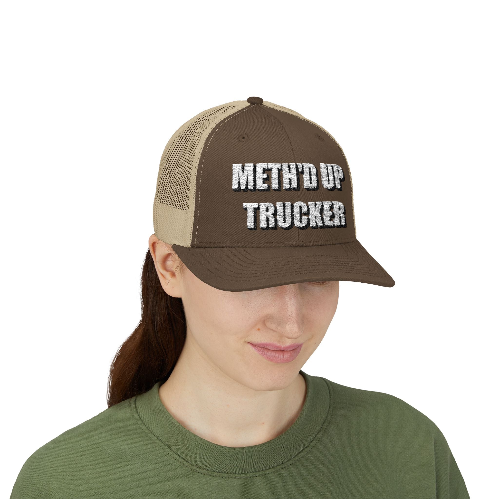Meth'd Up Trucker Cap - Funny Trucker Hat for Truckers & Drivers