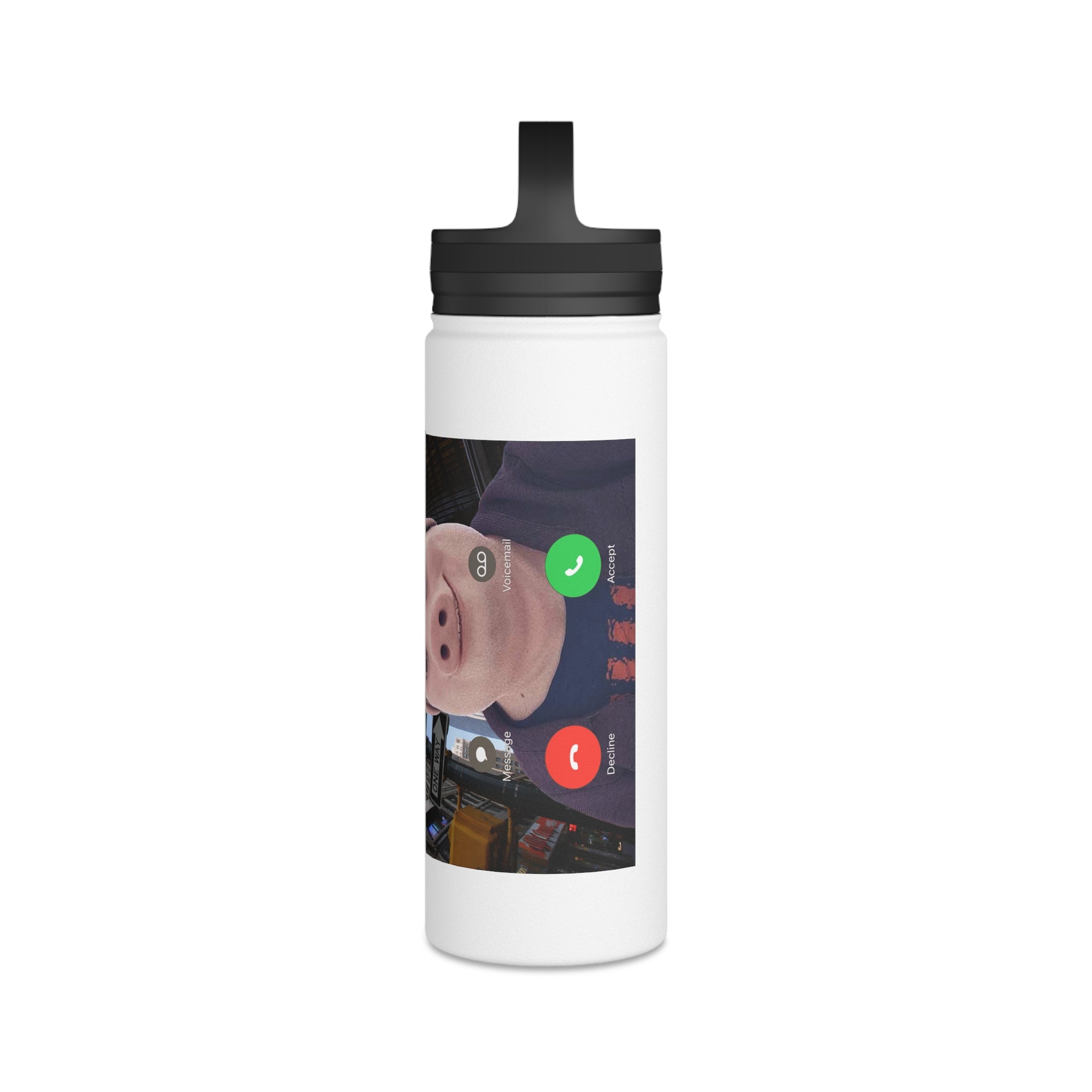 Pork Call Incoming Stainless Steel Bottle