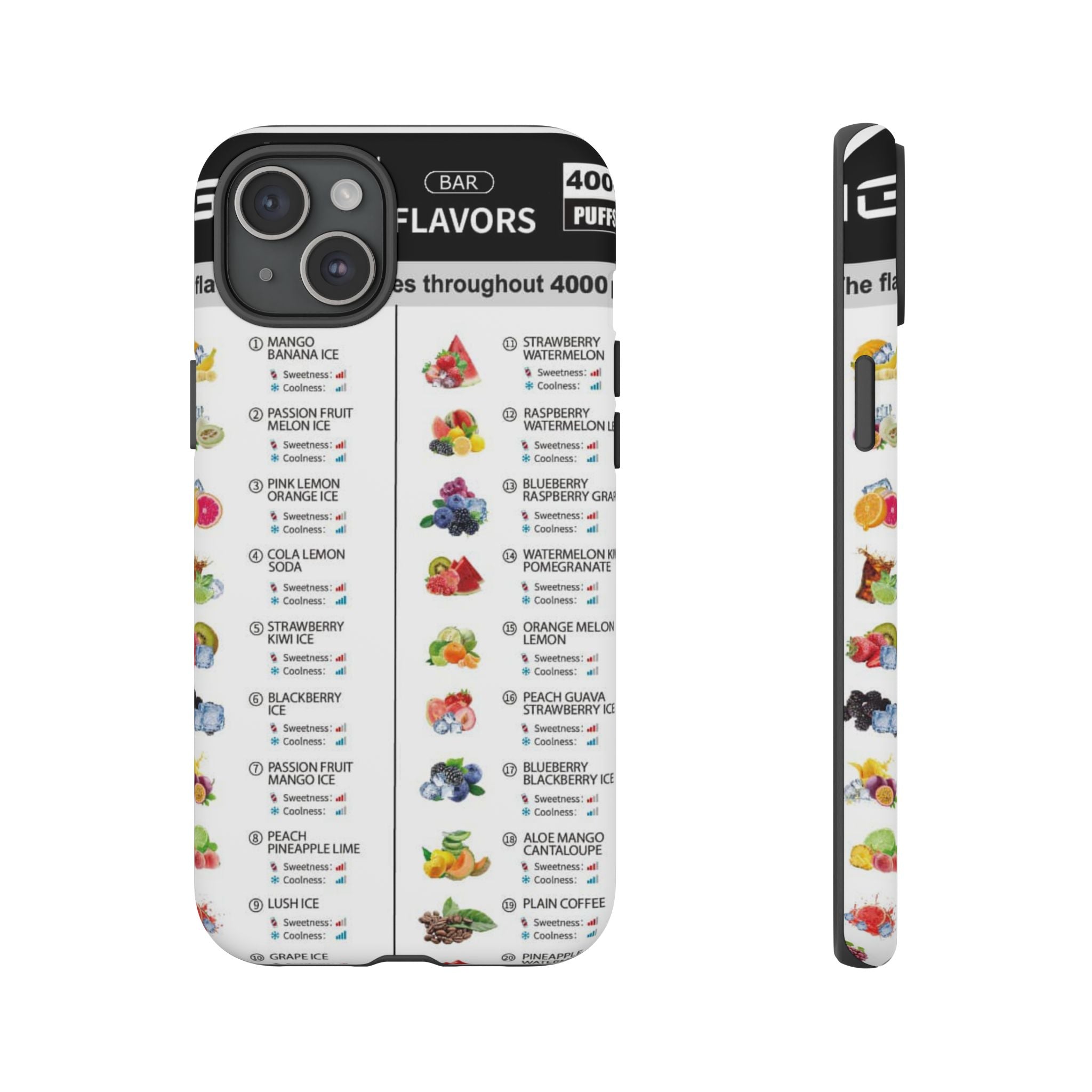 Vape Menu - Tough Case