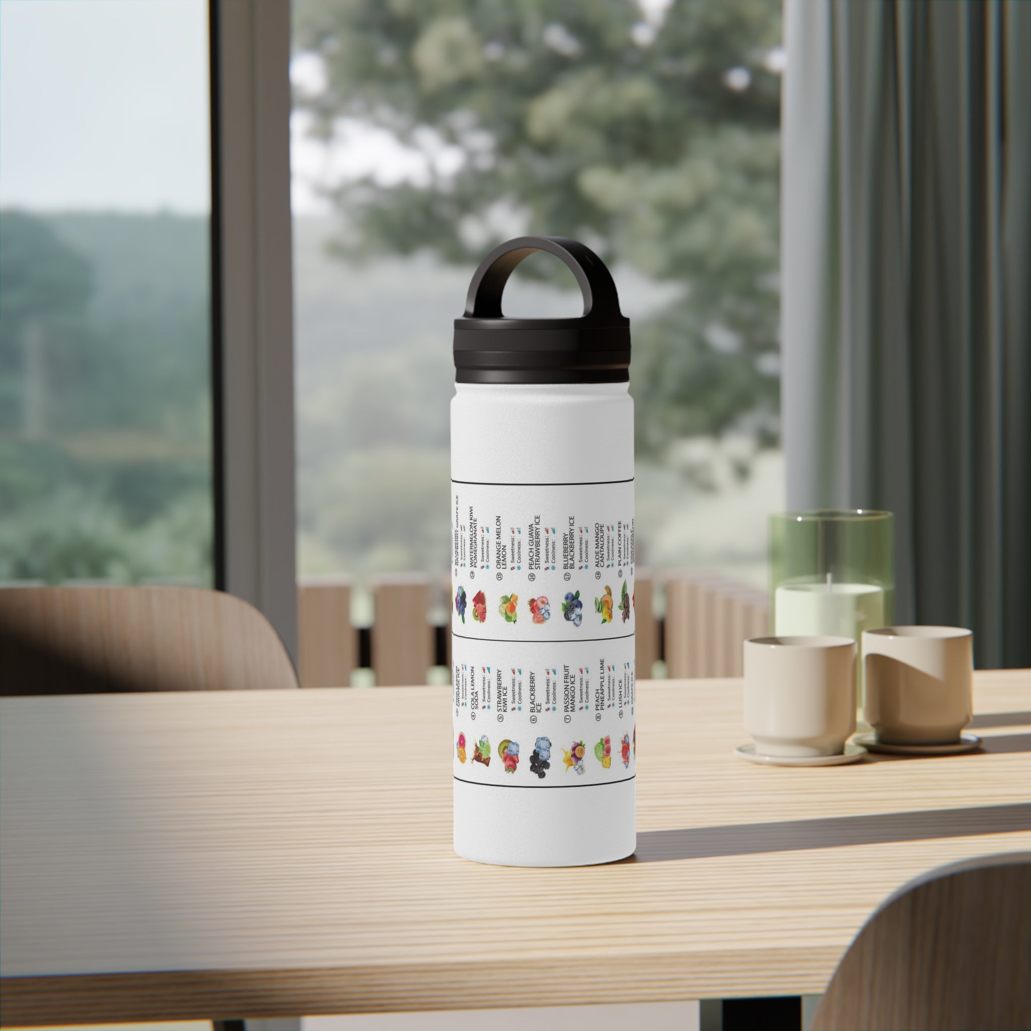 Vape Menu Stainless Steel Bottle