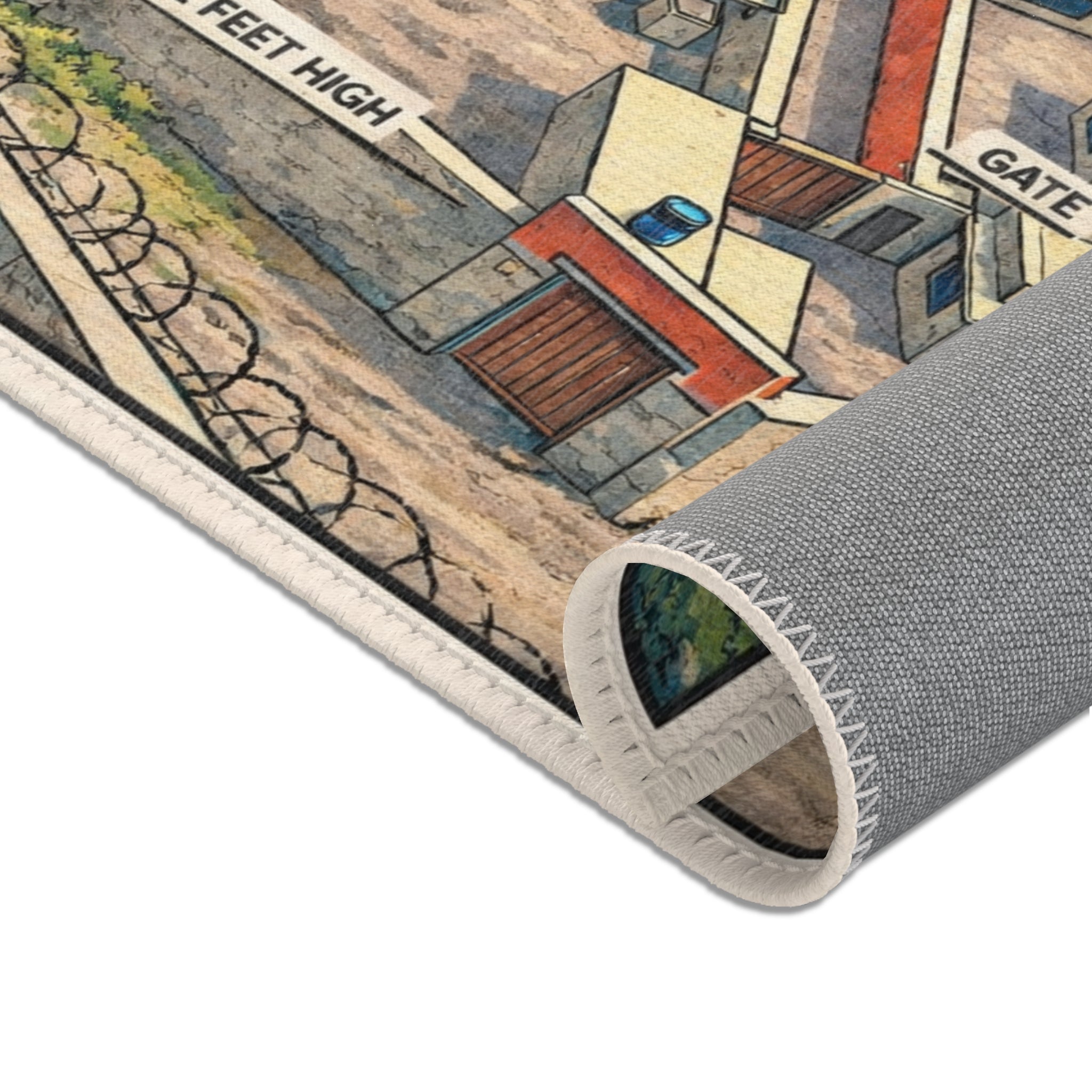 'Abbottabad Compound' Comic Rug