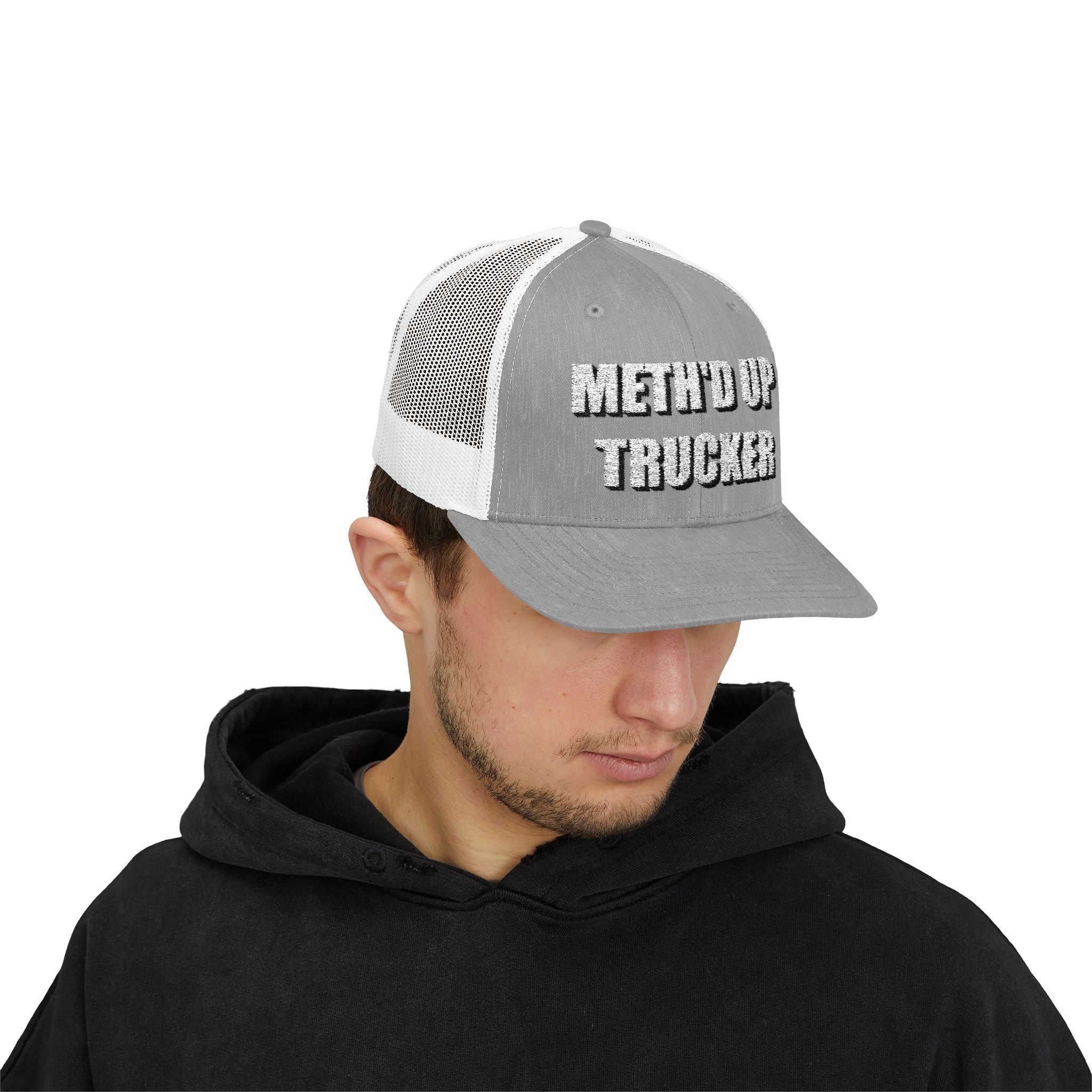 Meth'd Up Trucker Cap - Funny Trucker Hat for Truckers & Drivers