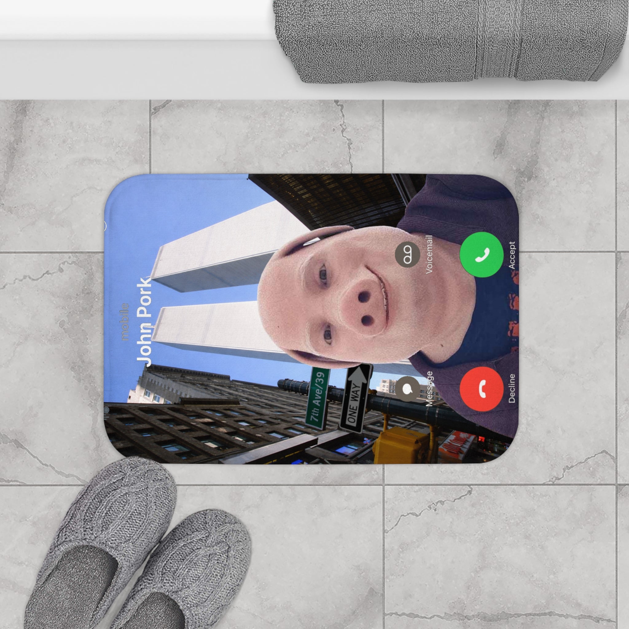 Porkious Calling- Bathmat