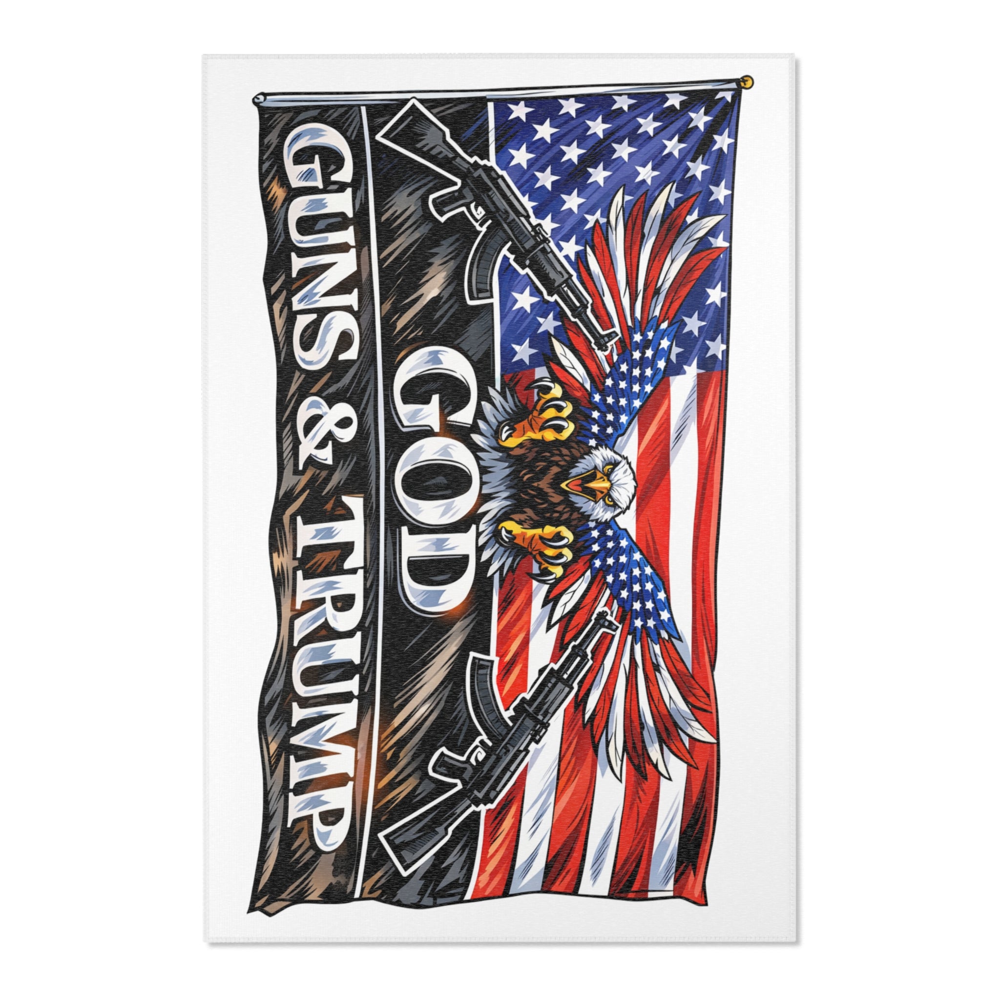 God, Guns & Trump Rug