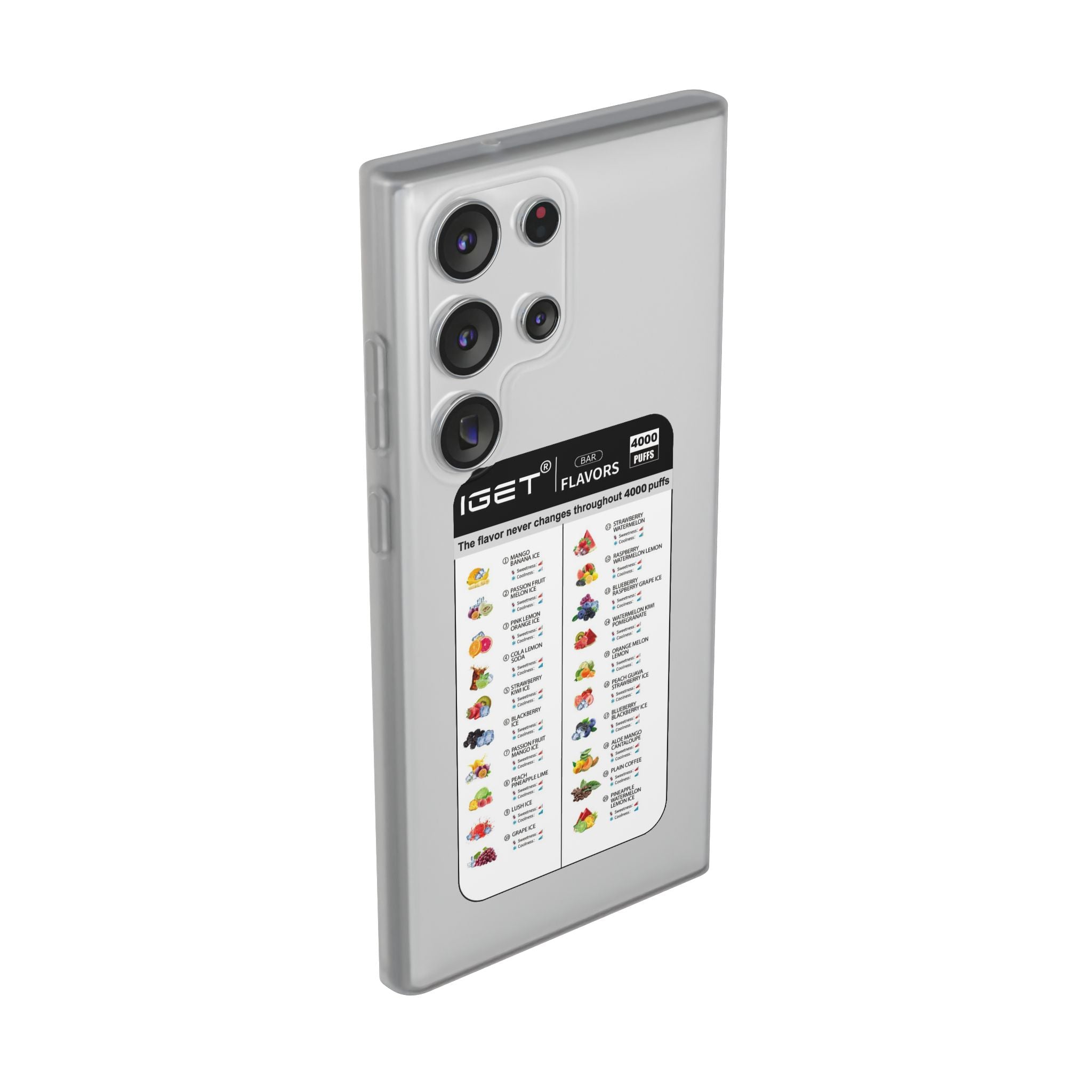 Vape Menu - Flexi Case