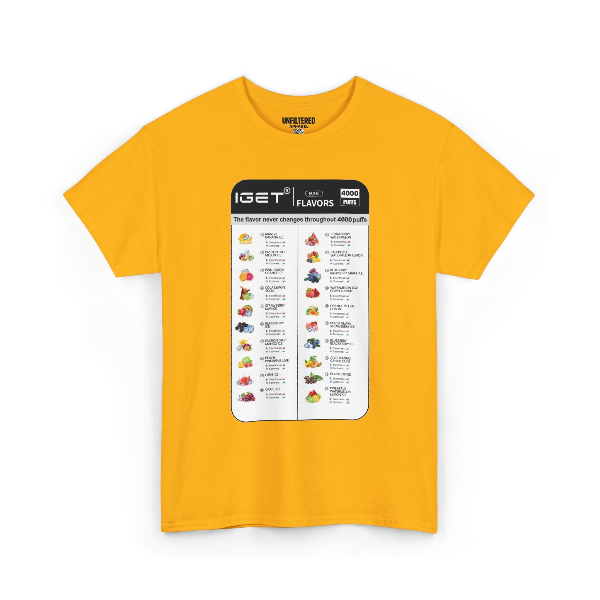 Vape Menu - T-Shirt