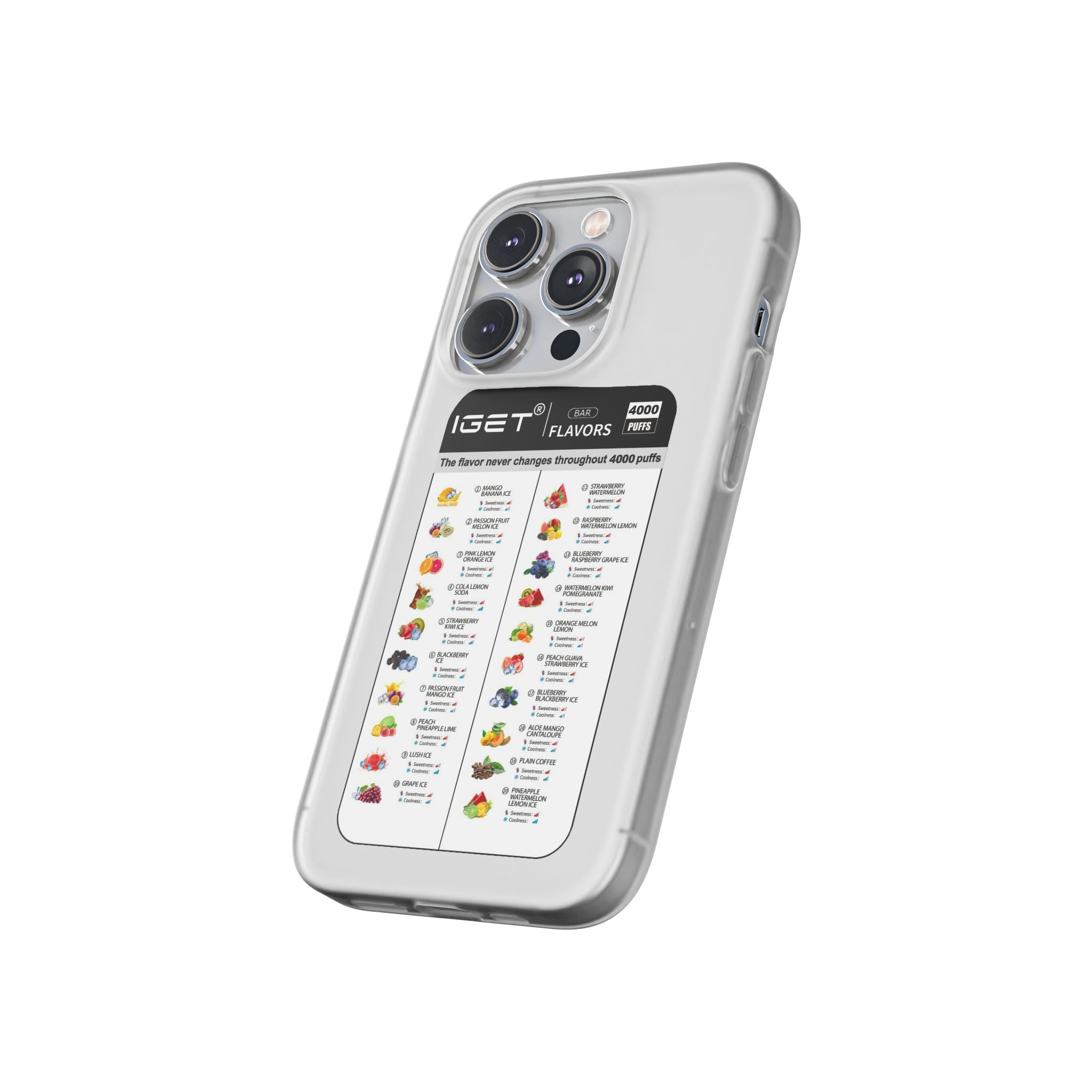 Vape Menu - Flexi Case