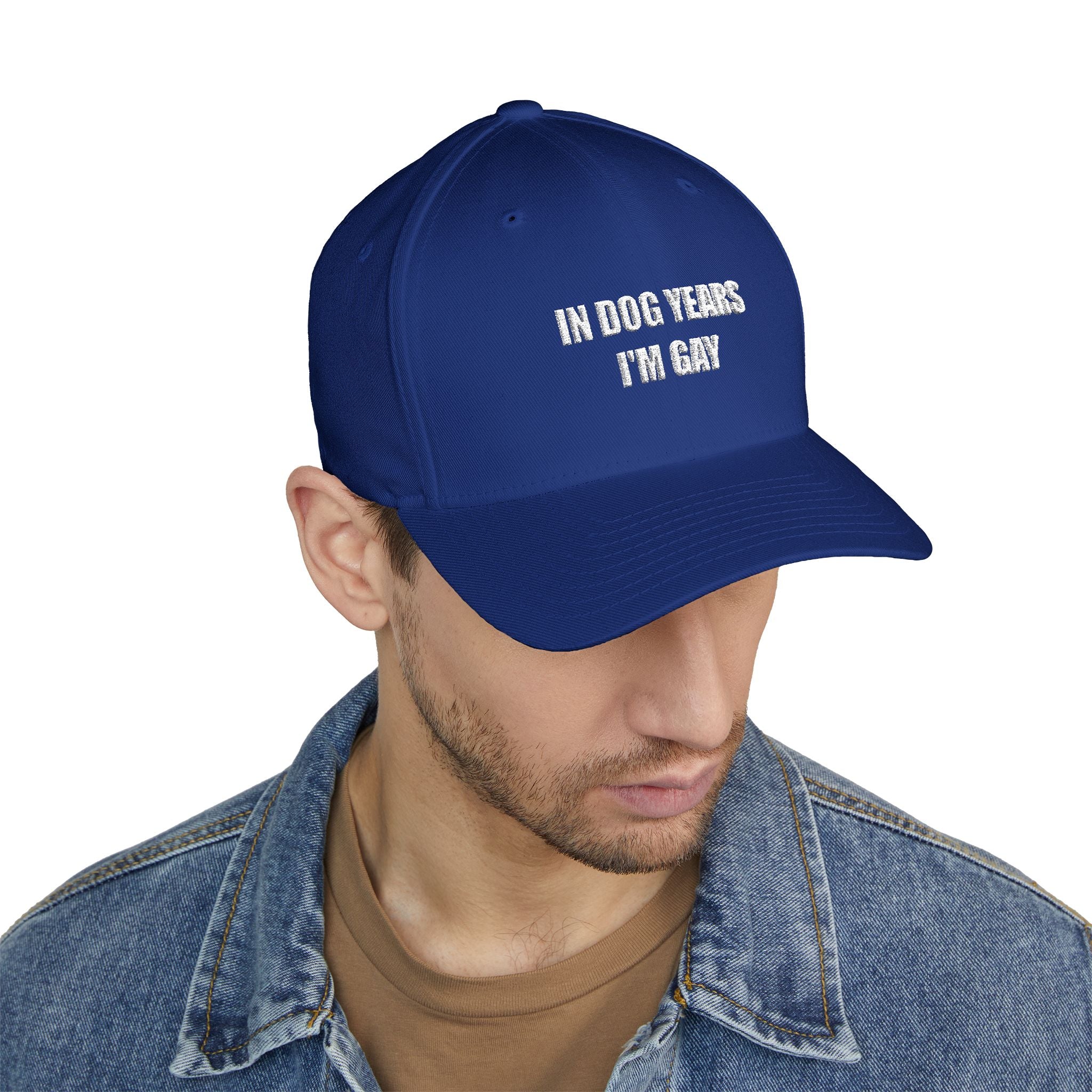 "In Dog Years I'm Gay" Baseball Cap