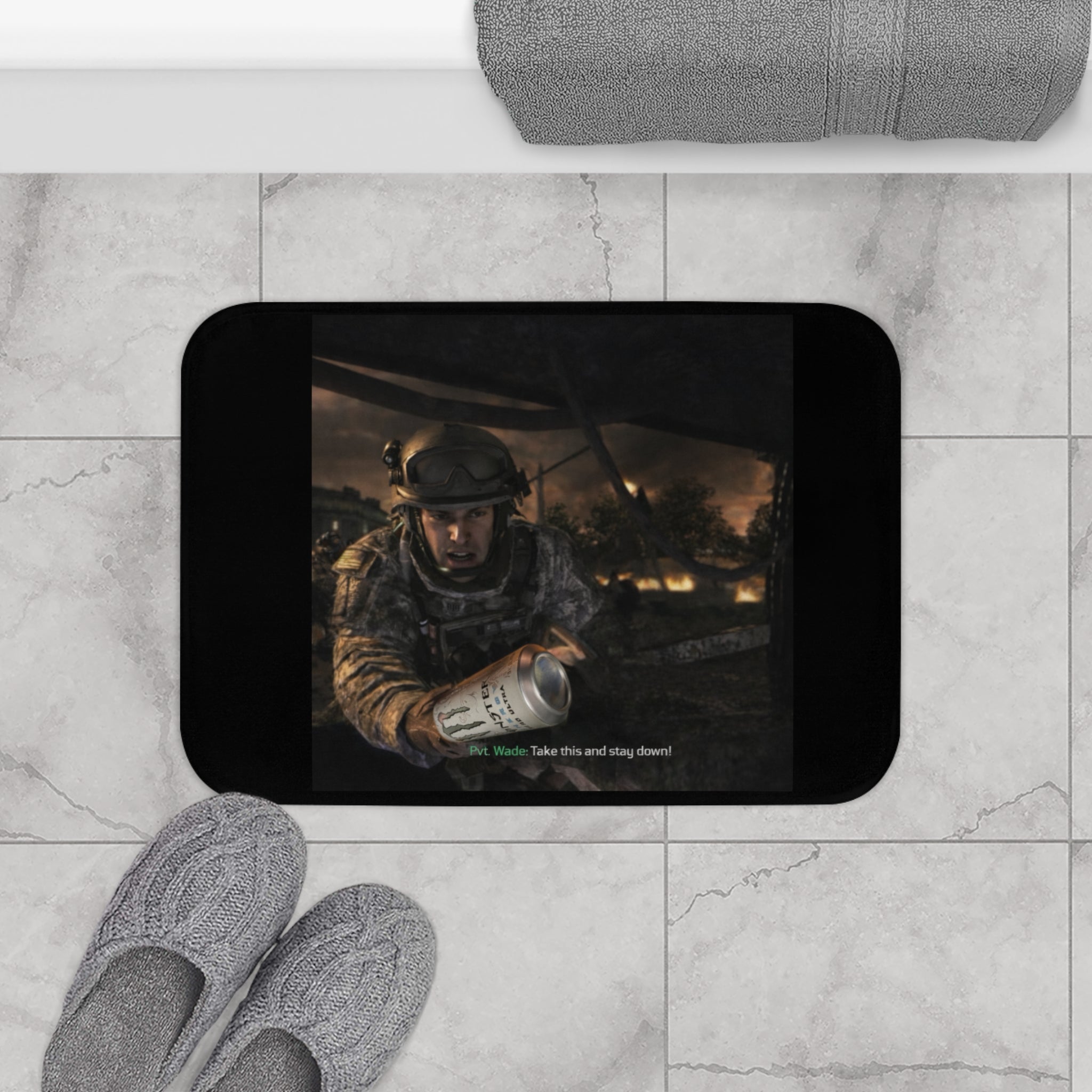 'Take This & Stay Down'- Bathmat