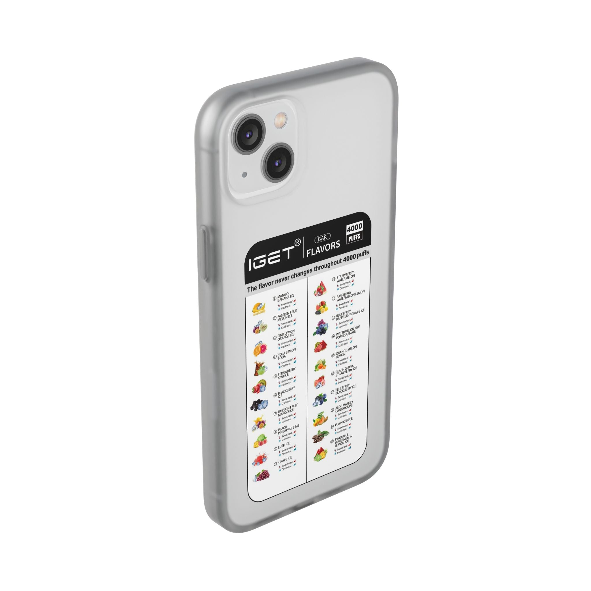 Vape Menu - Flexi Case