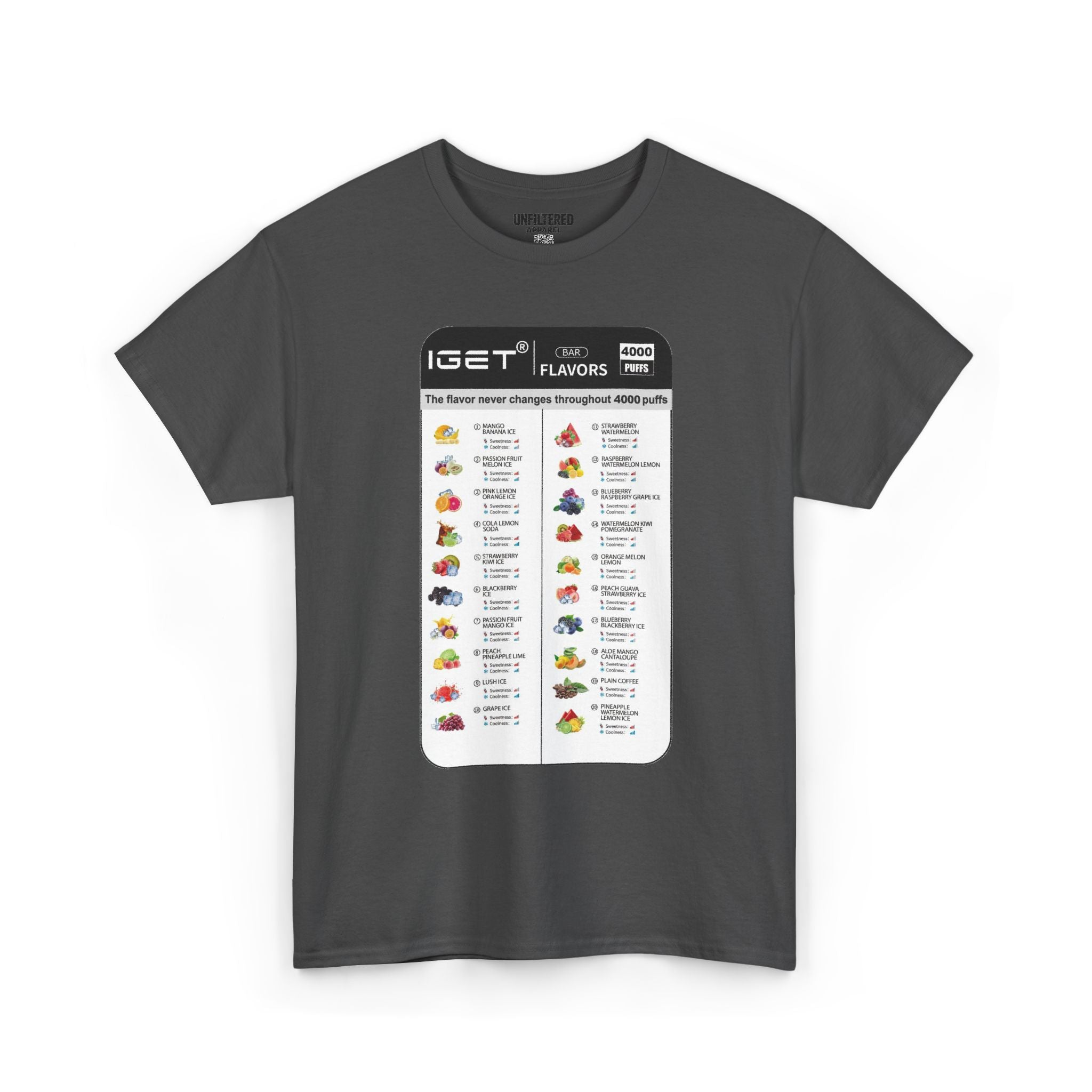 Vape Menu - T-Shirt