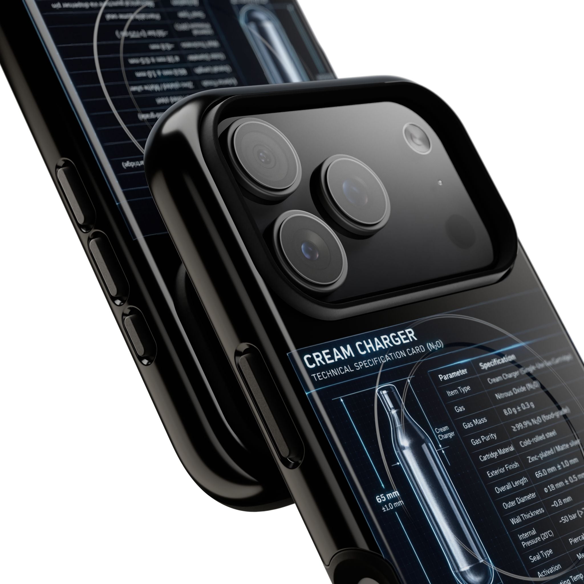 Cream Charger Blueprint - Tough Magnetic Case