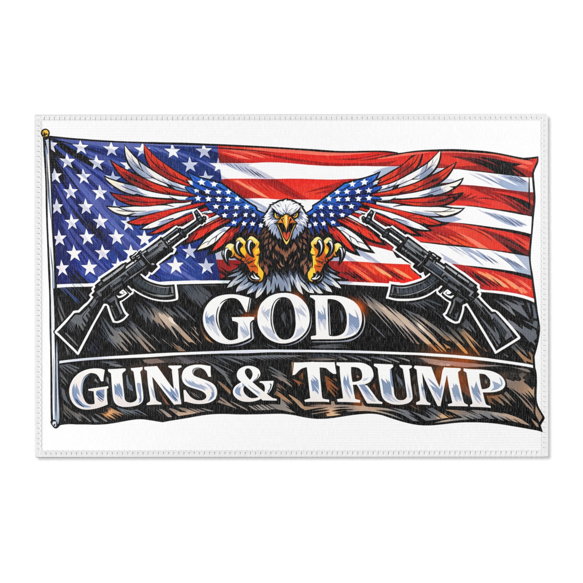 God, Guns & Trump Rug