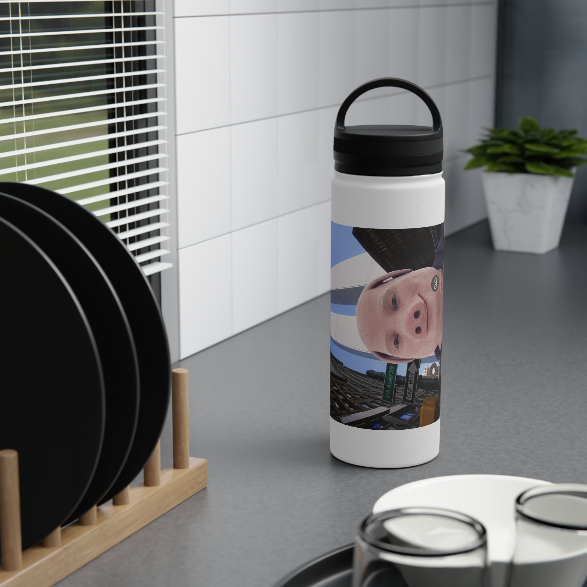 Pork Call Incoming Stainless Steel Bottle