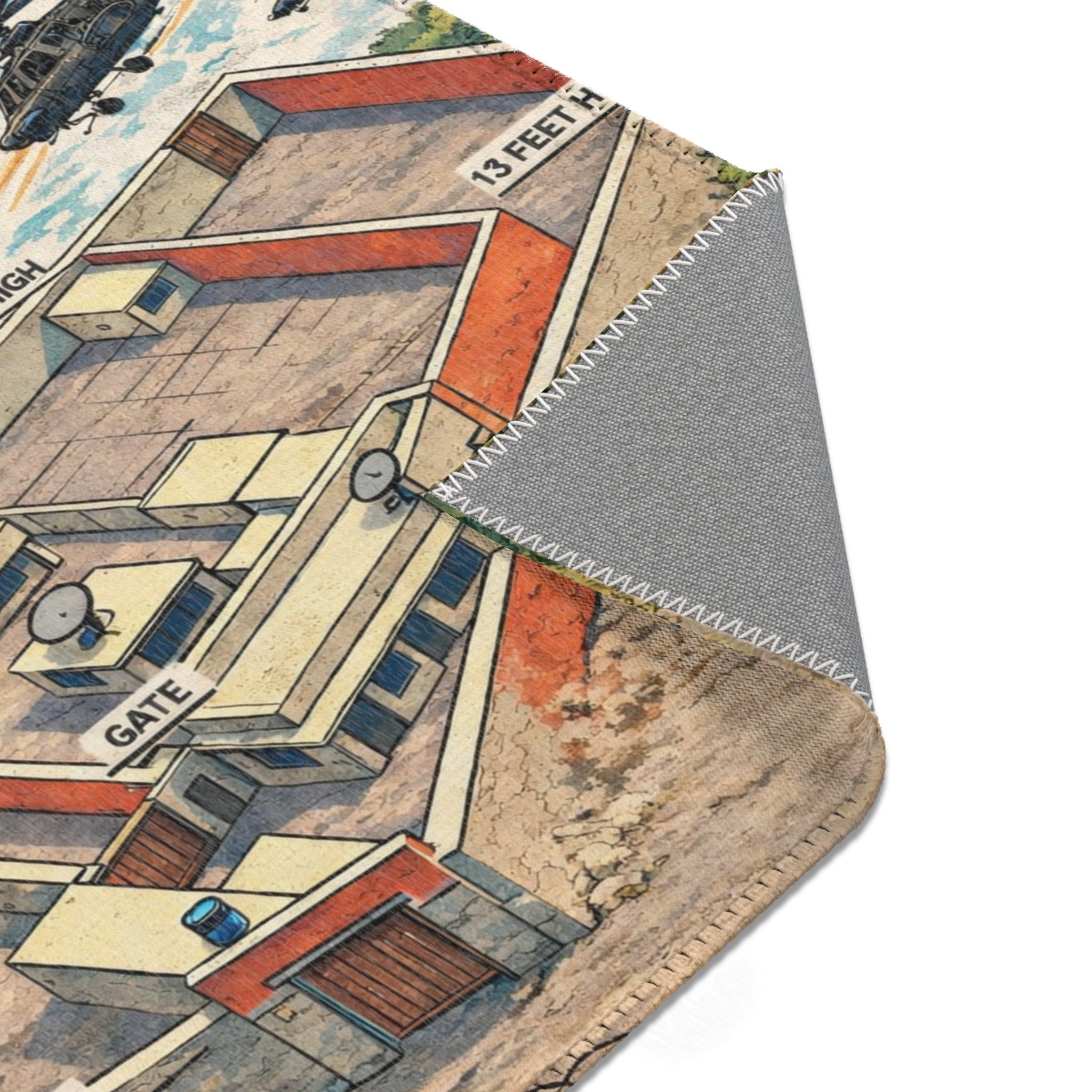 'Abbottabad Compound' Comic Rug