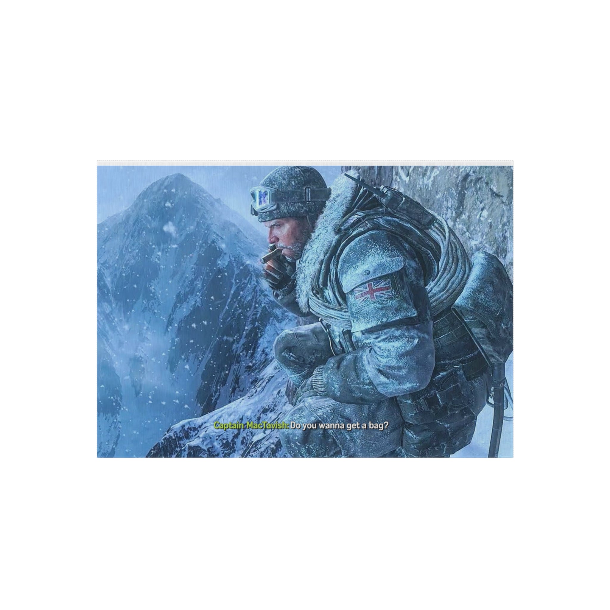 Outdoor Rug — MacTavish Mountain Scene Outdoor Rug