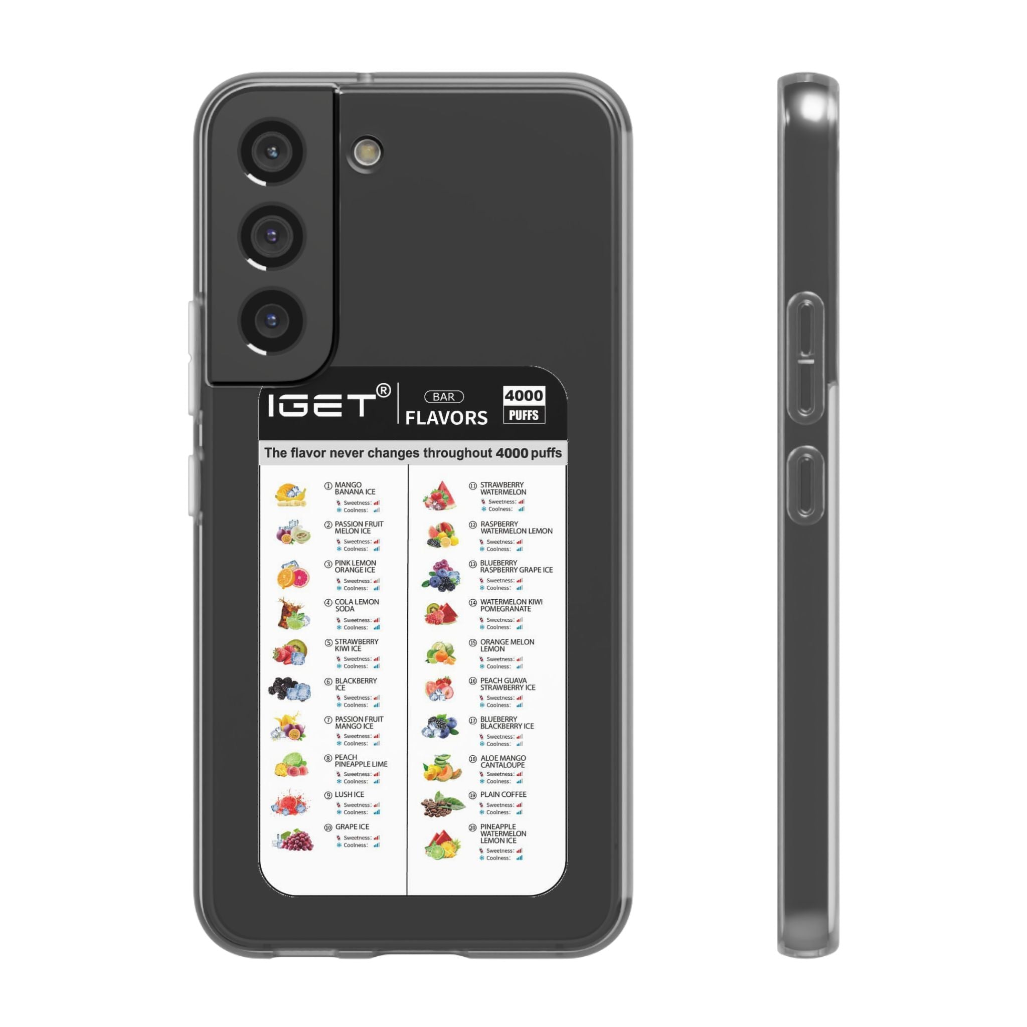 Vape Menu - Flexi Case