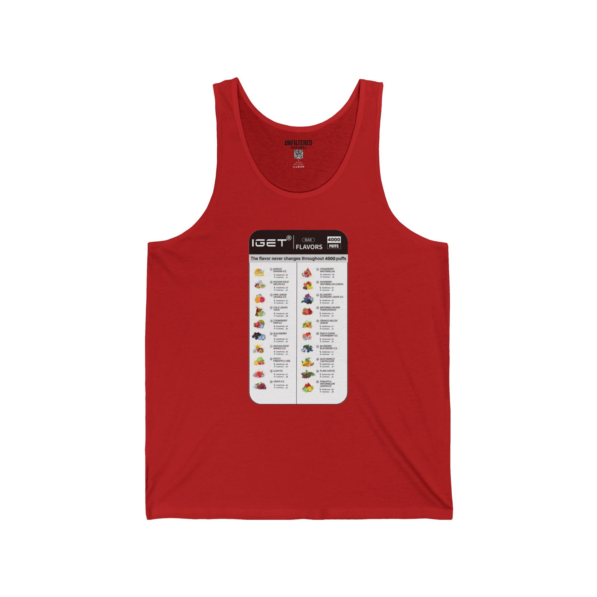 Vape Menu - Tank Top