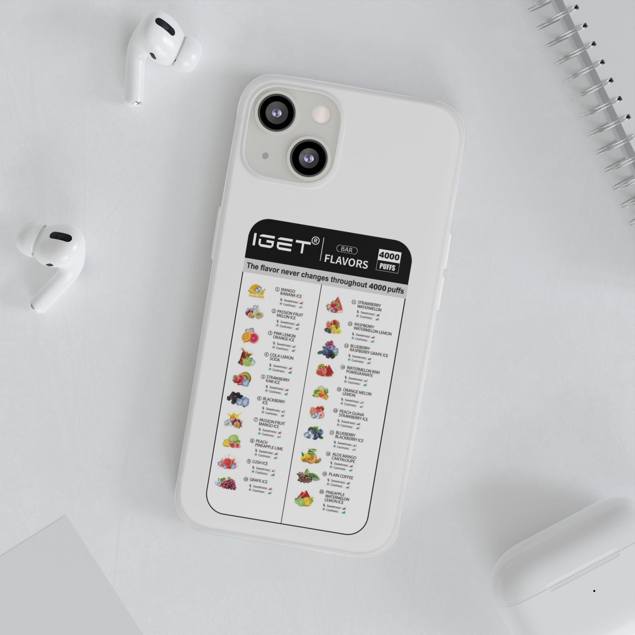 Vape Menu - Flexi Case