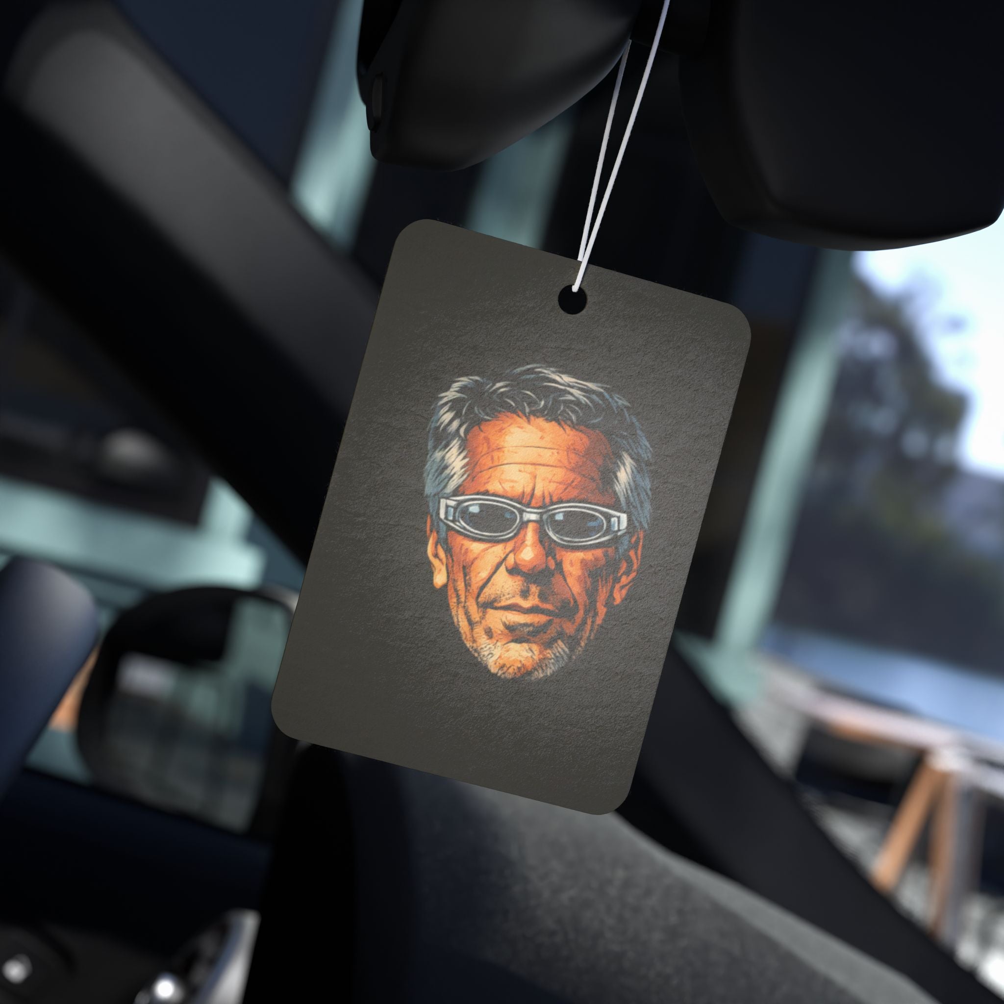 Retro Old Guy - Car Air Freshener