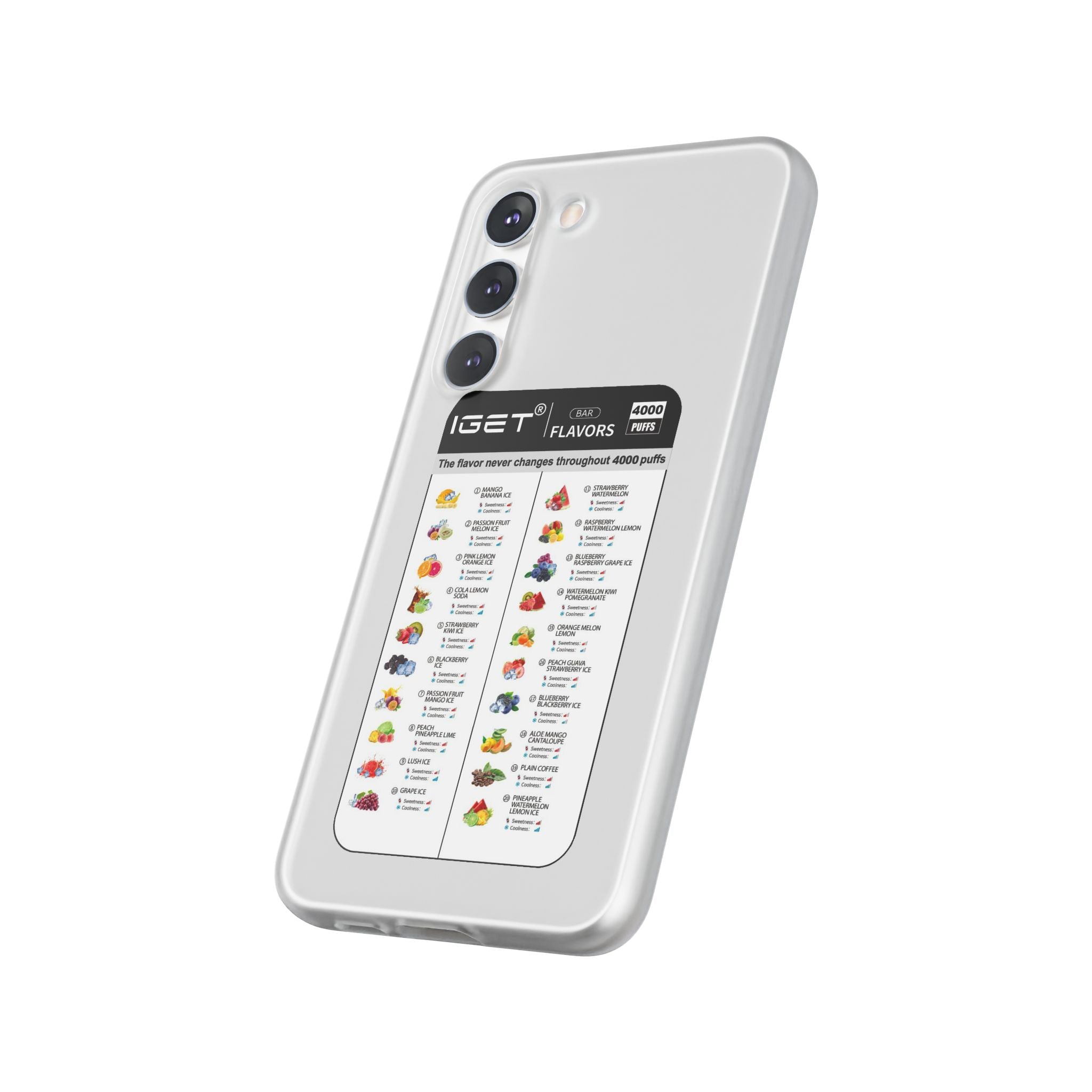 Vape Menu - Flexi Case