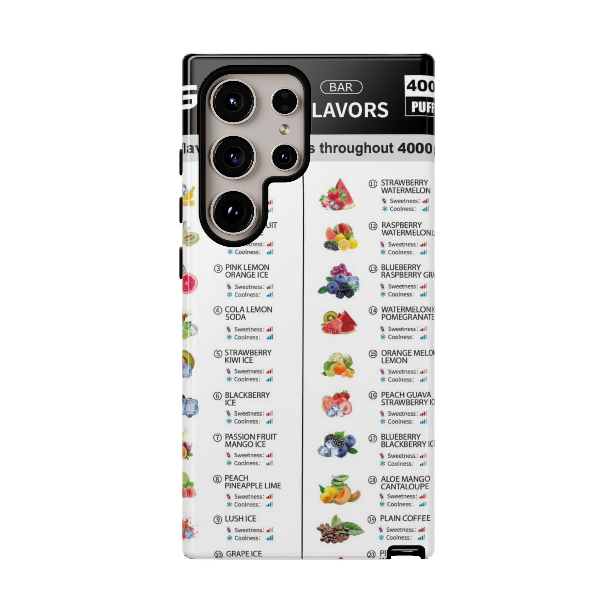 Vape Menu - Tough Case