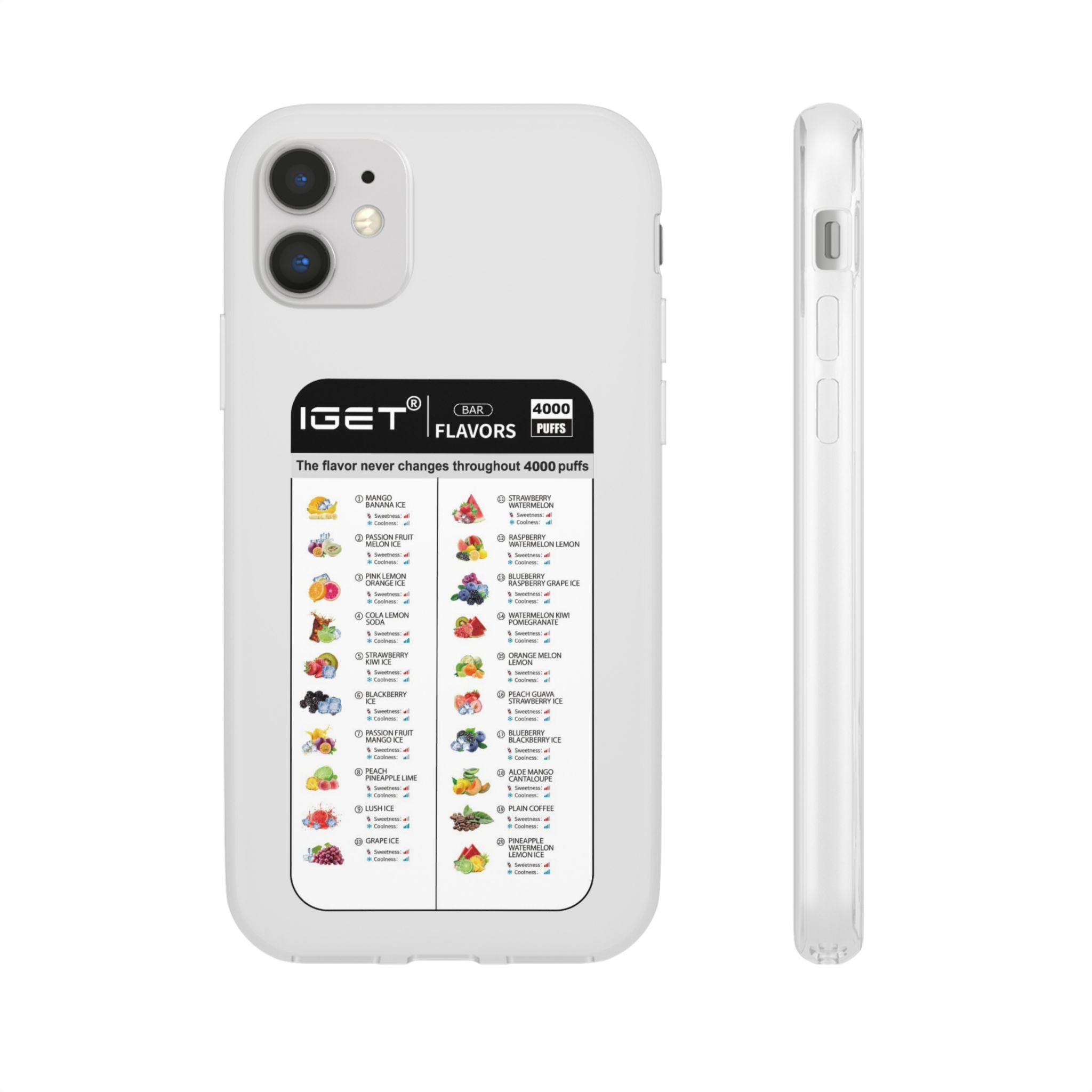 Vape Menu - Flexi Case