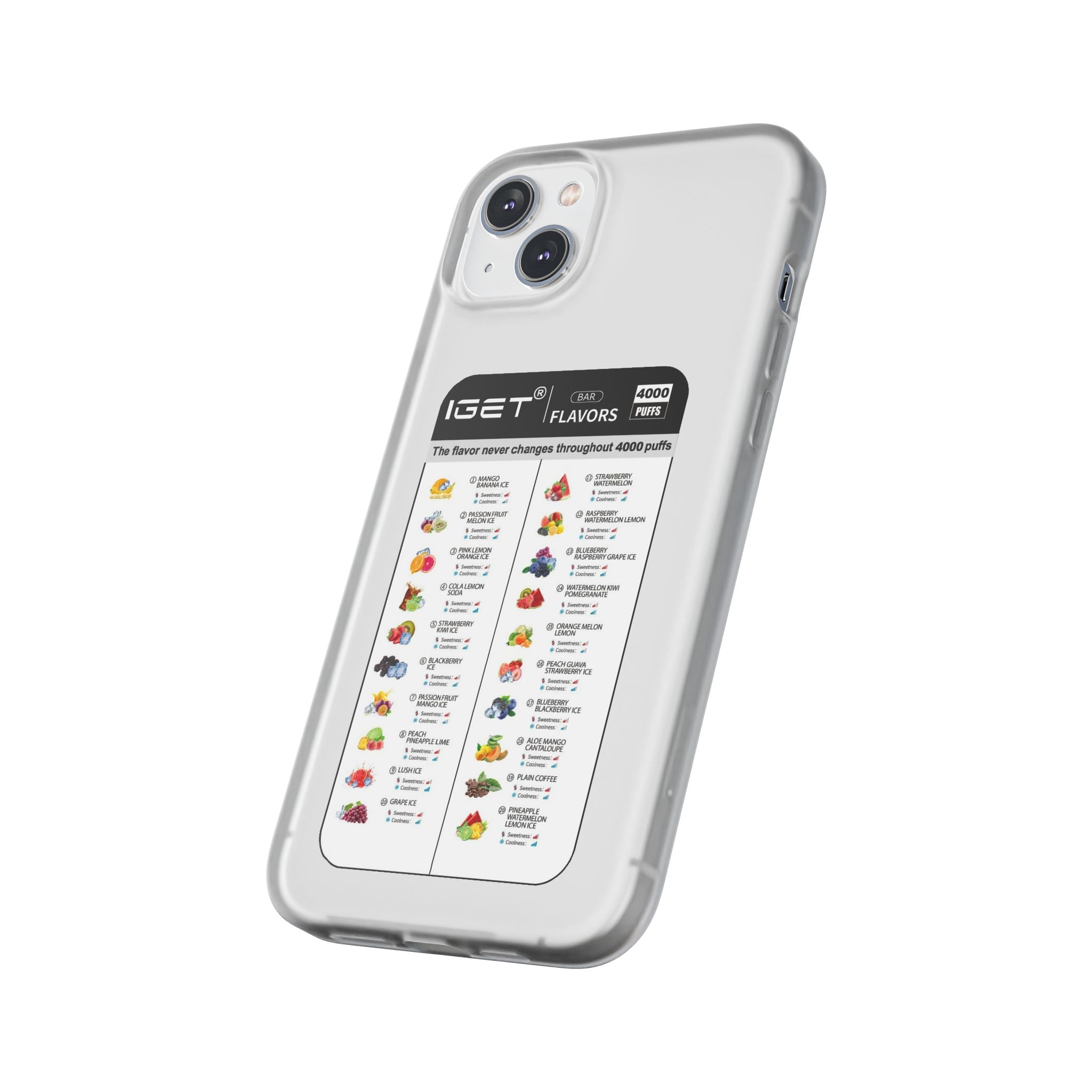 Vape Menu - Flexi Case