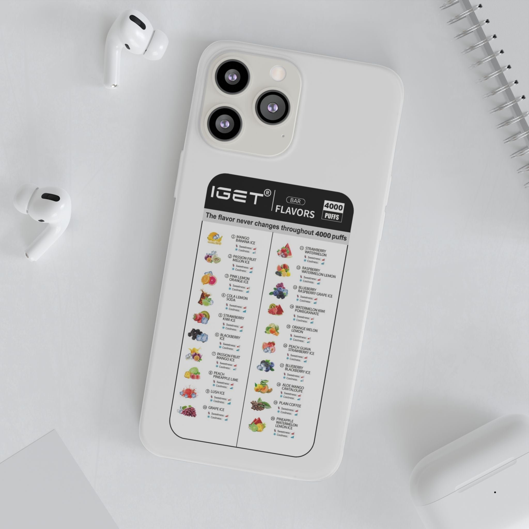 Vape Menu - Flexi Case