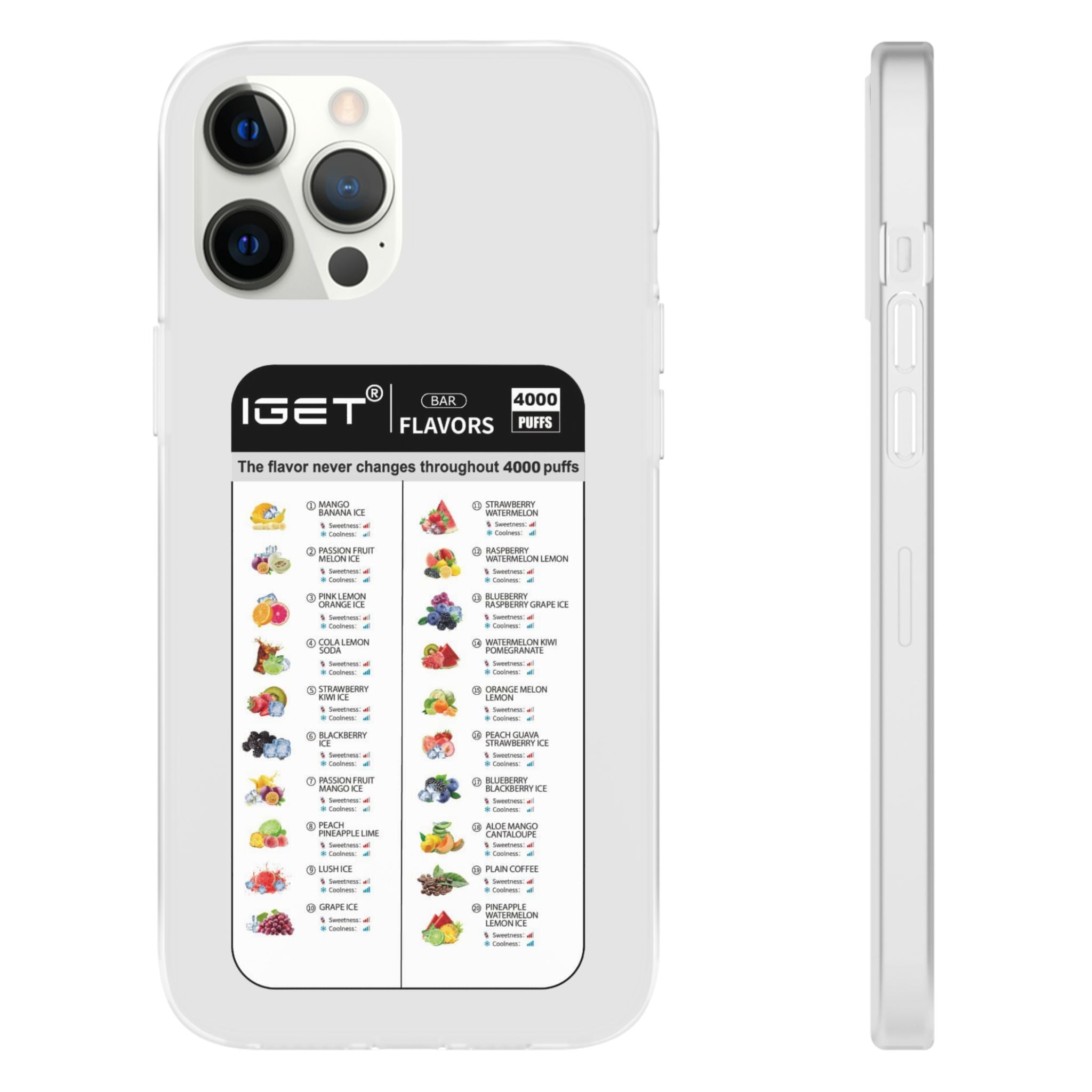 Vape Menu - Flexi Case