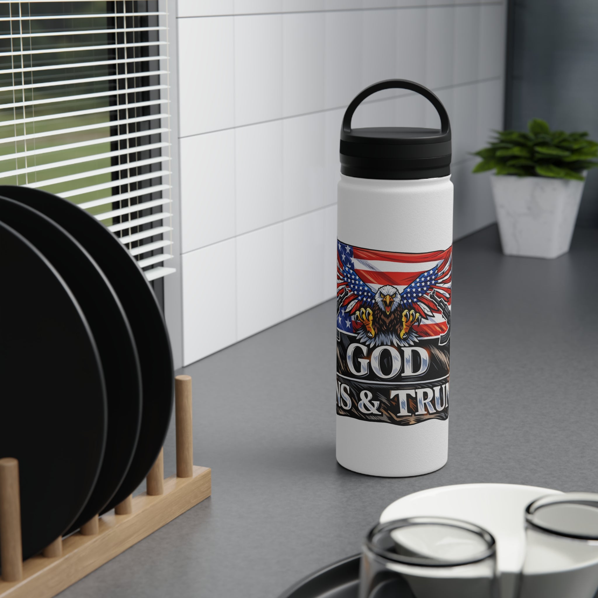 God, Guns & Glory Stainless Steel Bottle