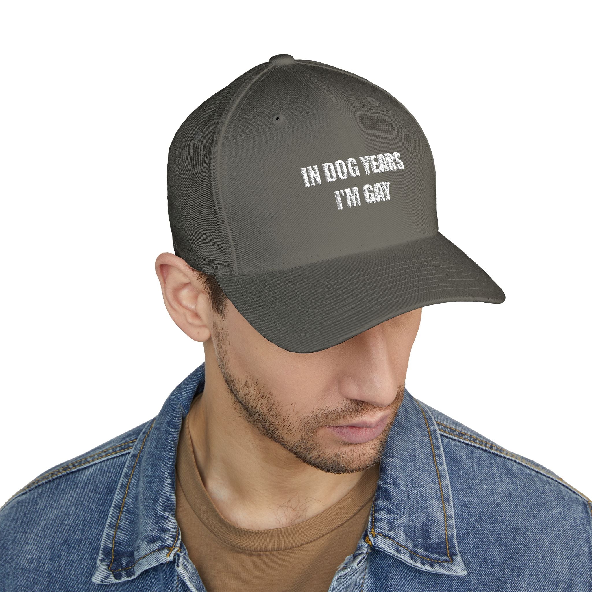"In Dog Years I'm Gay" Baseball Cap